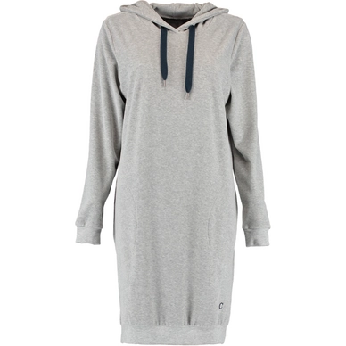 Cawö 820 Uni Longsize Hoodie Pyjamashirt Dames Grijs Blauw - outlet — outlet/retourdeal