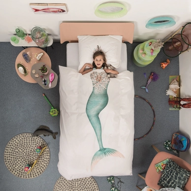 SNURK Mermaid Dekbedovertrek Percal - outlet — outlet/retourdeal
