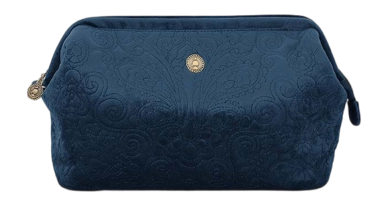 Pip Studio Velvet Quiltey Days Toilettas Blue Cosmetic Purse Extra - outlet — outlet/retourdeal