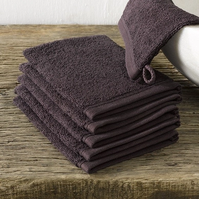 De Witte Lietaer Imagine Washandje Brown set van 6 - outlet — outlet/retourdeal
