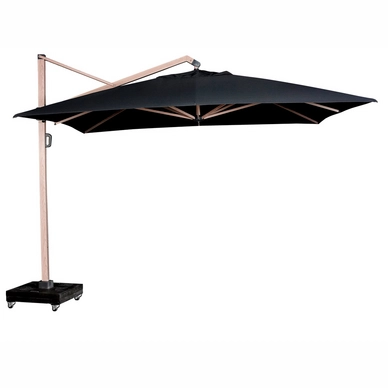 Platinum Icon Premium Zweefparasol Faded Black (350 x 350 cm) - outlet — outlet/retourdeal