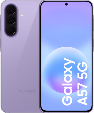 Samsung Galaxy A57 128GB Paars 5G - onbeschadigd · geen oplader meegeleverd — outlet/retourdeal