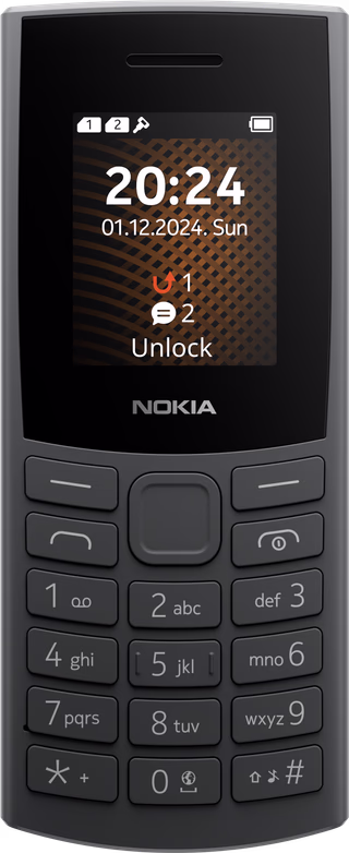Nokia 105 128MB Grijs 4G - tweedekans · geen oplader meegeleverd — outlet/retourdeal