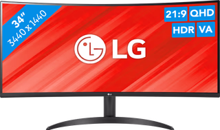 LG UltraWide 34WR50QK-B - als nieuw — outlet/retourdeal