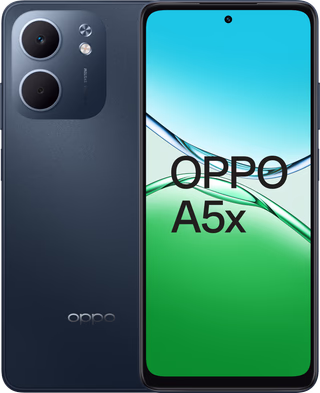 OPPO A5x 128GB 5G Donkerblauw - tweedekans · geen oplader meegeleverd — outlet/retourdeal