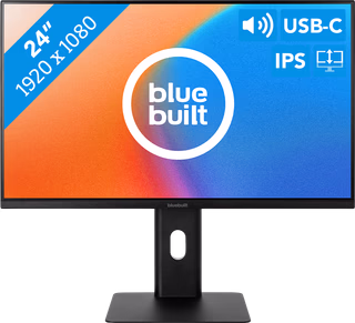 BlueBuilt 24 inch Full HD Monitor met USB C - onbeschadigd — outlet/retourdeal
