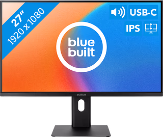 BlueBuilt 27 inch Full HD Monitor met USB C - onbeschadigd — outlet/retourdeal