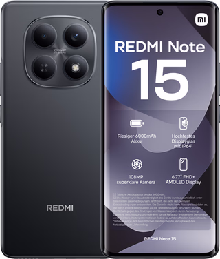 Redmi Note 15 128GB Zwart 4G - onbeschadigd · geen oplader meegeleverd — outlet/retourdeal