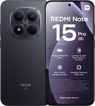 Redmi Note 15 Pro 256GB Zwart 5G - onbeschadigd · geen oplader meegeleverd — outlet/retourdeal