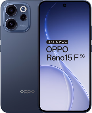 OPPO Reno15 F 256GB Donkerblauw 5G - onbeschadigd · geen oplader meegeleverd — outlet/retourdeal