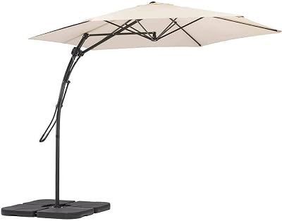 BAKAJI Zweefparasol voor de tuin - outlet/retourdeal