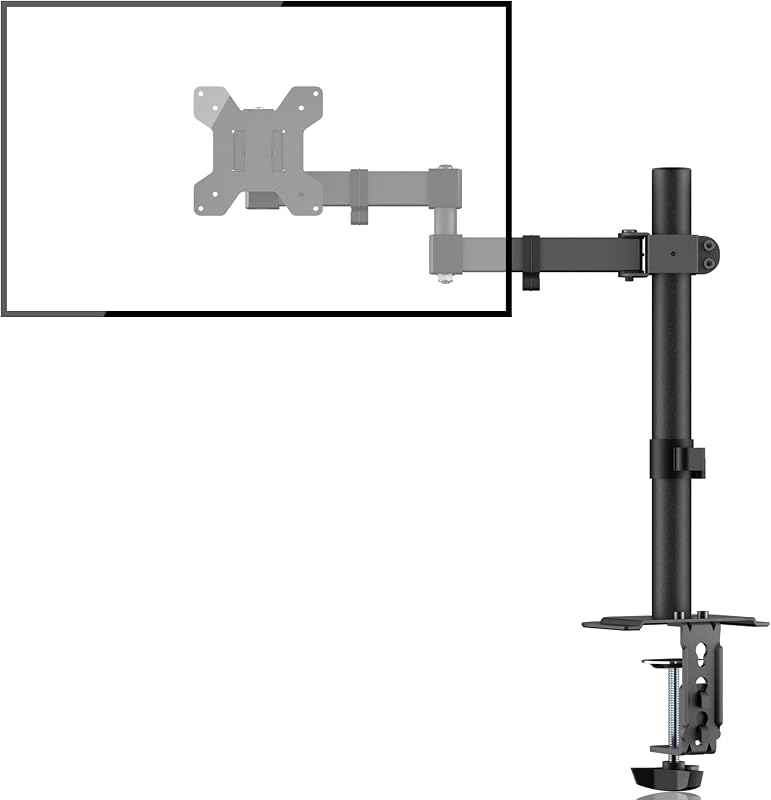 Bracwiser Enkele Volledig Verstelbare Monitorarm Stand Mount voor - outlet/retourdeal