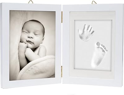 Chuckle Baby Voetafdruk en Handafdruk Houten Fotolijst Kit (12 - outlet/retourdeal