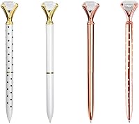 Diamant Balpen 4 Pack Rose Gold Pennen Crystal Intrekbare Balpen - outlet/retourdeal