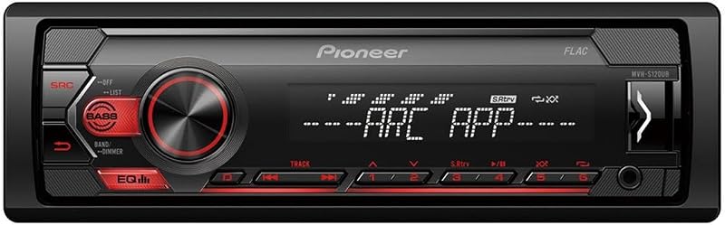 Pioneer Deckless autoradio MVH-S120UB rode verlichting - outlet/retourdeal