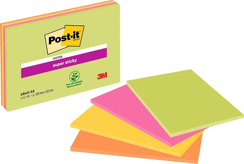 Post-It Super Sticky Plaknotities 6845-SSP - outlet/retourdeal