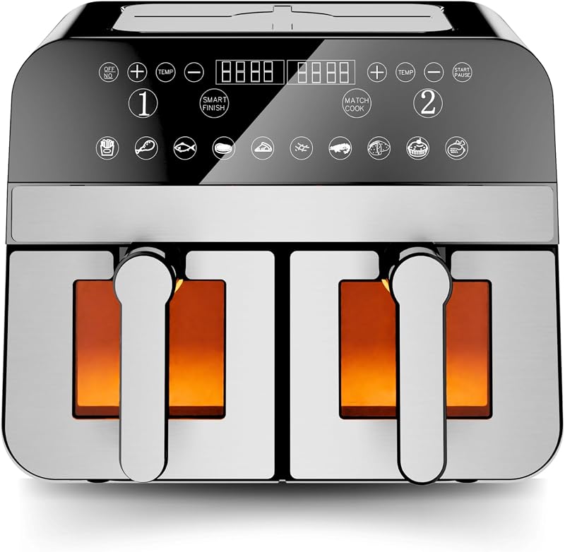 Comfy Nest CNAFD45WS 2400 W digitale heteluchtfriteuse met dubbele - outlet/retourdeal
