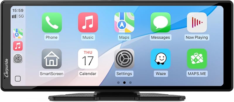 Carpuride V92 Draagbare Draadloze Carplay & Android Auto - outlet/retourdeal