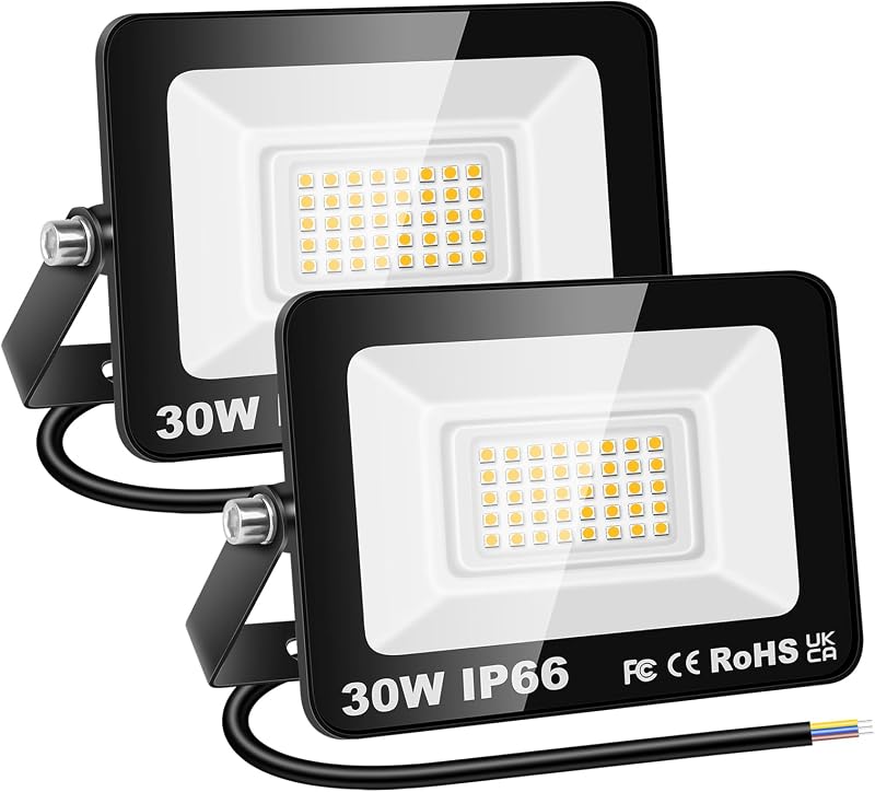 RIGIDON 2 Stuks Outdoor Flood LED-werklamp - outlet/retourdeal
