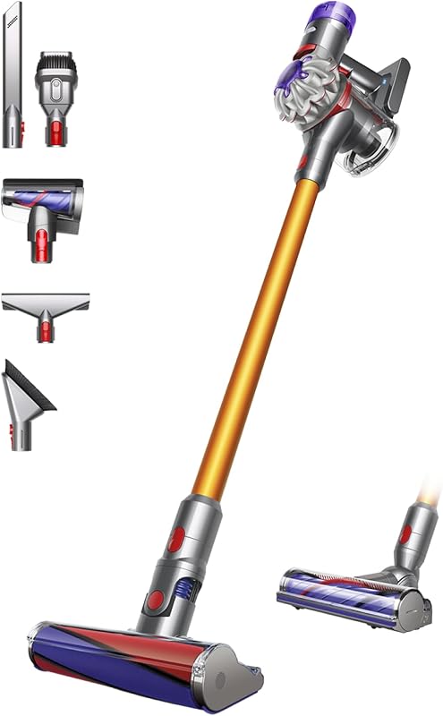 Dyson V8 Absolute draadloze steelstofzuiger (Zilver/Geel) - outlet/retourdeal