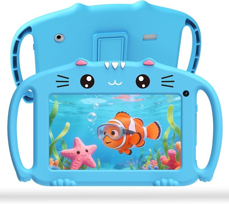 Ascrecem Kinder Tablet 7 Inch Kids Tablet Android met WiFi Quad Core - outlet/retourdeal