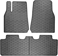 Rubber matten compatibel met Tesla Model Y 2020- (3-delig + - outlet/retourdeal