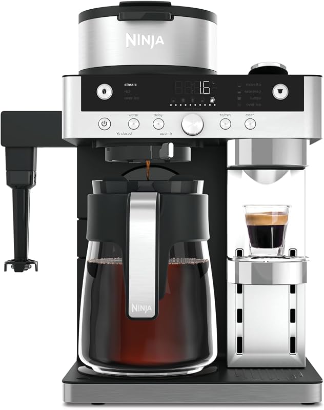 Ninja Prestige 2-in-1 koffiezetapparaat met ingebouwde melkopschuimer - outlet/retourdeal