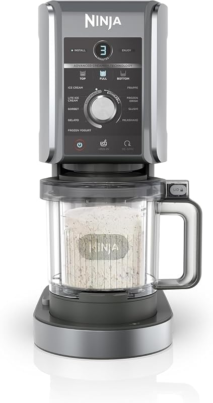 Ninja CREAMi Deluxe NC502EU IJs- en ijsdrankmachine met 2 bekers - outlet/retourdeal