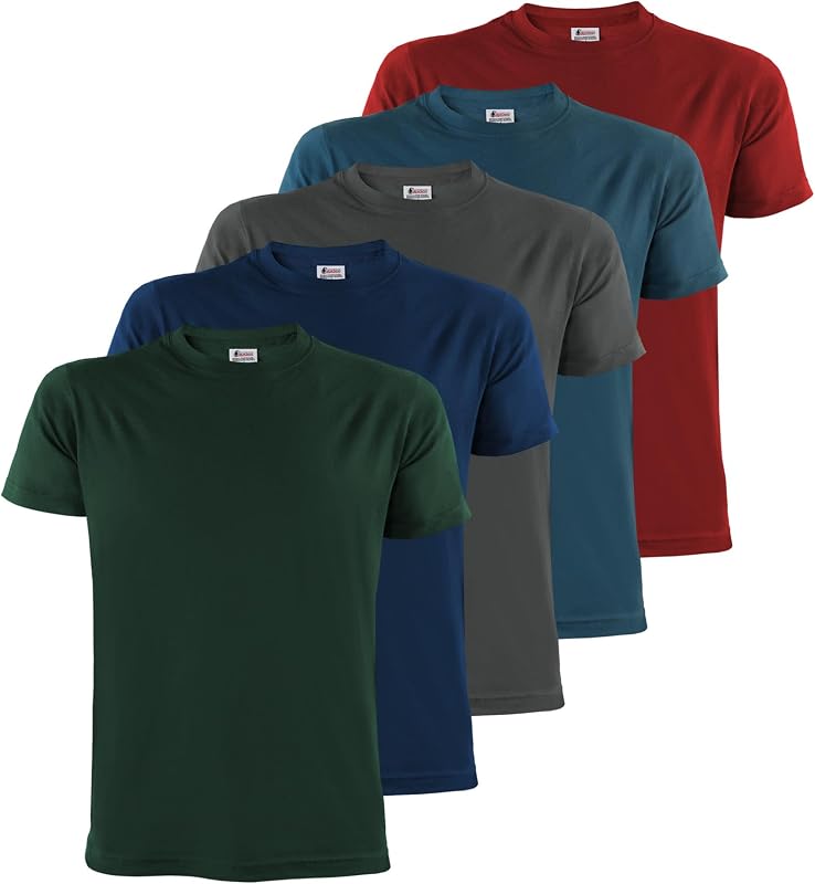 ALPIDEX T-Shirts Heren S-5XL Multipack 5 Basic Ronde Hals 100% Katoen - outlet/retourdeal