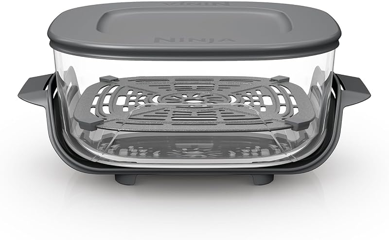 Ninja CRISPi 3 8 l TempWare glazen container met deksel - outlet/retourdeal