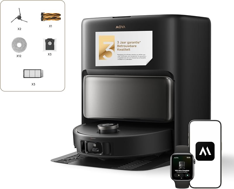 MOVA V50 Ultra Complete Robotstofzuiger en Dweil - outlet/retourdeal