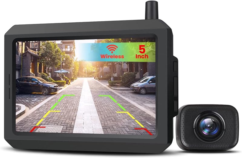 AUTO-VOX W7 Draadloze Digitale Achteruitrijcameraset Met 5 Inch (12 - outlet/retourdeal