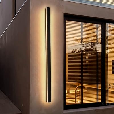 LED Wandlampen Lange Wandlamp Villa Wandlamp Zwarte Wandverlichting - outlet/retourdeal