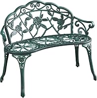 Yaheetech 2-zits vintage tuinbank metalen bank parkbank - outlet/retourdeal