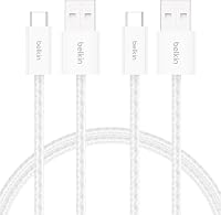 Belkin 2-Pack Gevlochten USB-A/USB-C-Kabel - outlet/retourdeal