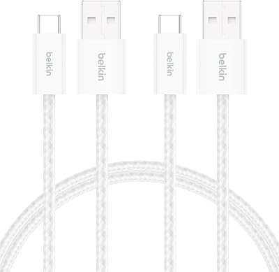 Belkin 2-Pack Gevlochten USB-A/USB-C-Kabel - outlet/retourdeal