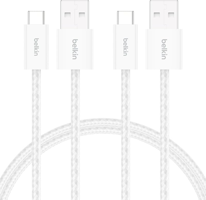 Belkin 2-Pack Gevlochten USB-A/USB-C-Kabel - outlet/retourdeal