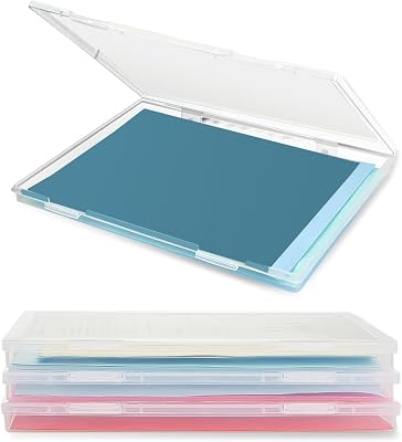 Nizirioo 4-pack draagbare archiefdoos A4 transparante organisatordoos - outlet/retourdeal