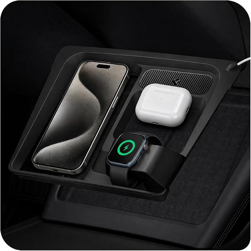 Spigen Tesla Model 3 2024 Highland 3 in 1 Draadloos opladen Hub Mount - outlet/retourdeal