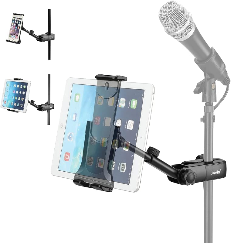 Moukey Verstelbare Tablet Mount voor Microfoon Mic Stand Beugel - outlet/retourdeal