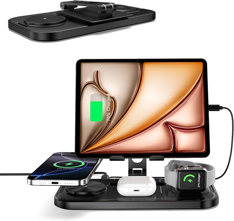 Inductief laadstation Apple Watch en iPhone voor meerdere apparaten - outlet/retourdeal