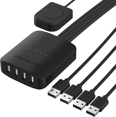 SABRENT USB 2.0 Sharing Switch tot 4 computers en randapparatuur - outlet/retourdeal