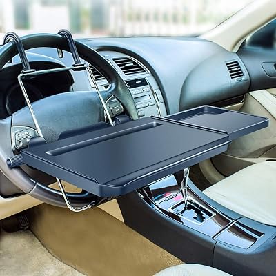 2 in 1 Auto Stuurwiel Tray/Achterbank Hoofdsteun Lade Voor Eten Eten - outlet/retourdeal