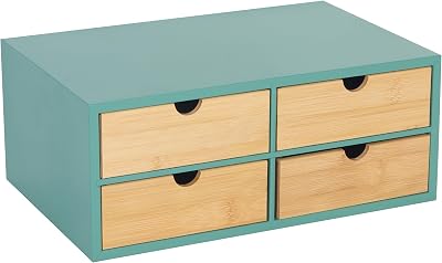 Relaxdays bureau-organizer met 4 laden - outlet/retourdeal