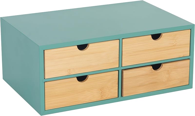 Relaxdays bureau-organizer met 4 laden - outlet/retourdeal