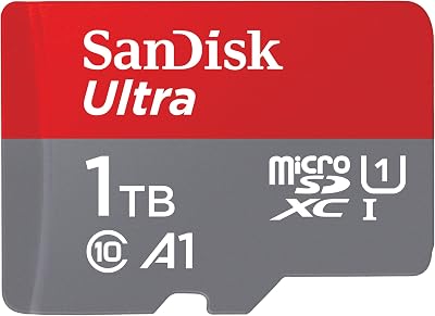 SanDisk Ultra Android MicroSDXC UHS-I-Kaart 1 TB + SD-Adapter (Voor - outlet/retourdeal