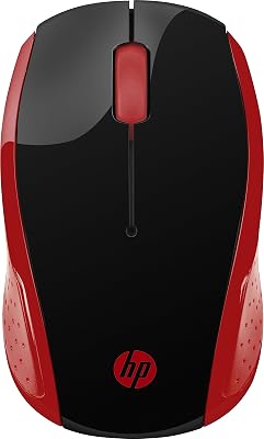 HP 200 Draadloze Muis (Wireless USB) Rood - outlet/retourdeal