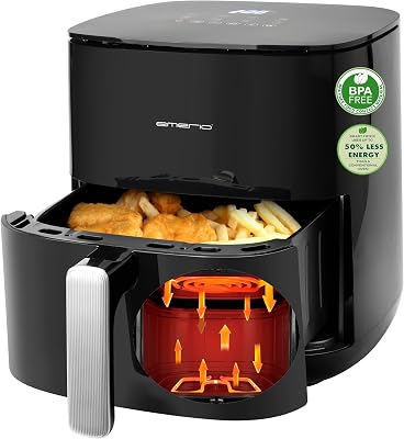 EMERIO Heteluchtfriteuse met 5 liter XL volume - outlet/retourdeal