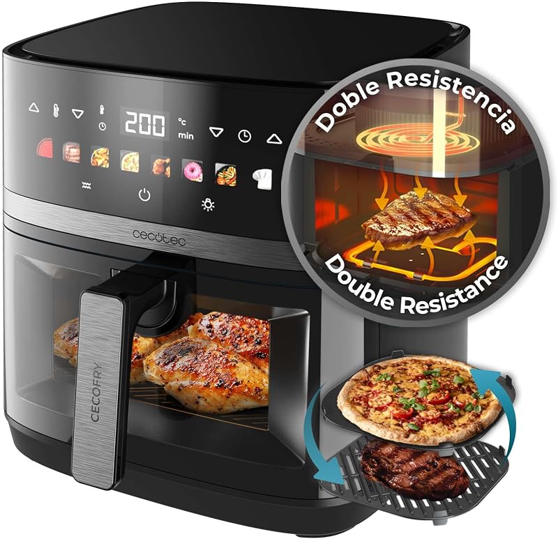 Cecotec Air Fryer Cecofry & Grill Duoheat 8000. 2200 W - outlet/retourdeal