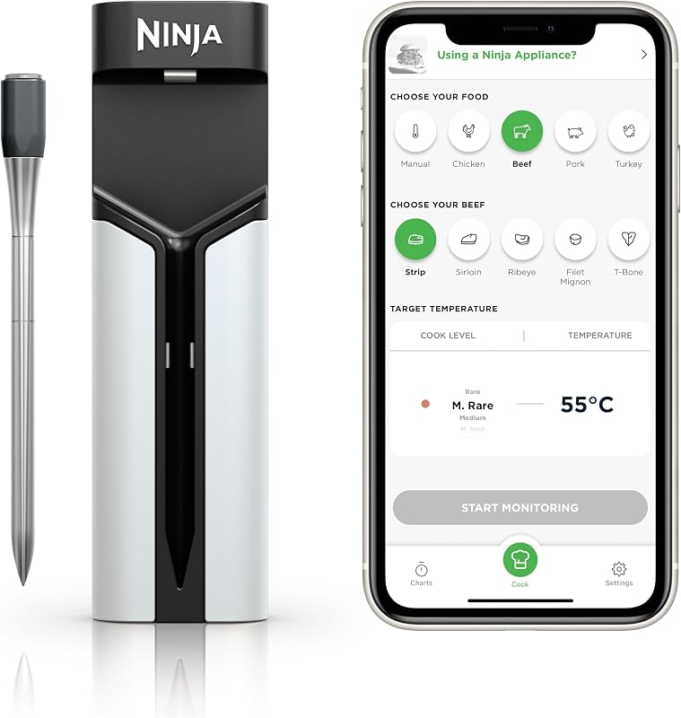 Ninja ProChef Draadloze Vleesthermometer Voor Binnen en Buiten - outlet/retourdeal
